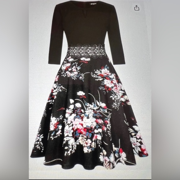 🆕 NWT OWIN FLORAL DRESS (M) - Picture 3 of 8